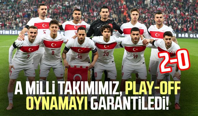 A Milli Takımımız, play-off oynamayı garantiledi! 2-0
