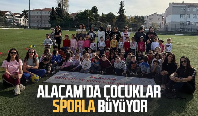 Alaçam’da çocuklar sporla büyüyor