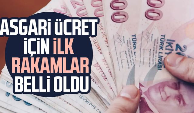 Asgari ücret için ilk rakamlar belli oldu