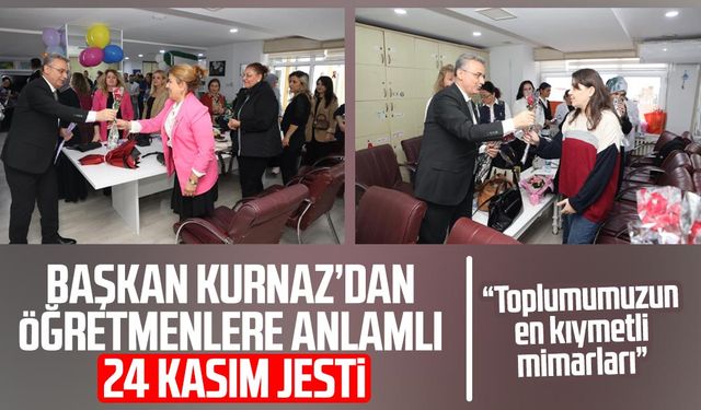 Başkan İhsan Kurnaz’dan öğretmenlere anlamlı jest!