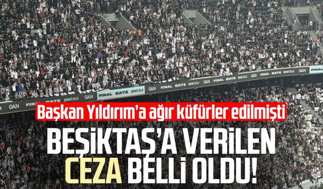PFDK, Beşiktaş taraftarının Başkan Yüksel Yıldırım’a yönelik küfrün cezasını verdi