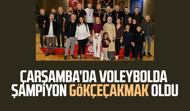 Çarşamba’da voleybolda şampiyon Gökçeçakmak oldu