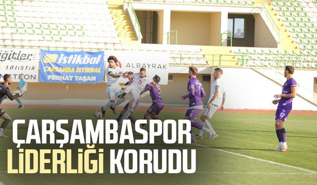 Çarşambaspor liderliği korudu