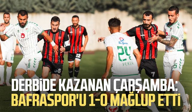 Derbide kazanan Çarşamba: Bafraspor'u 1-0 mağlup etti