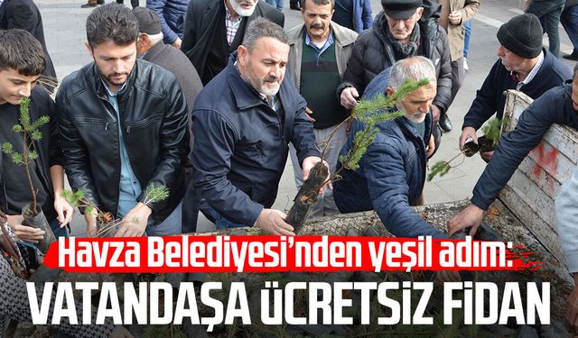 Havza Belediyesi'nden yeşil adım!