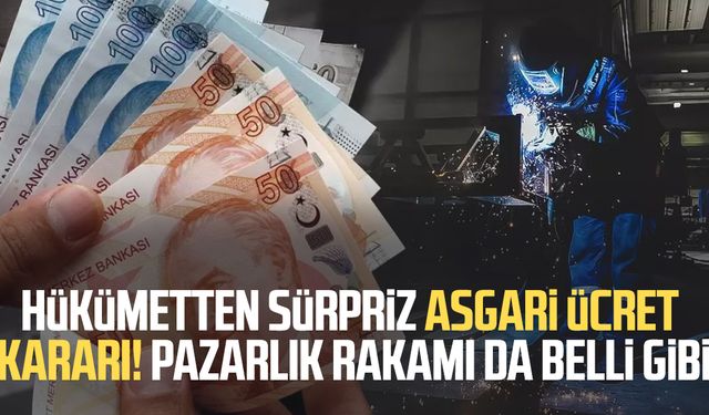 Hükümetten sürpriz asgari ücret kararı! Pazarlık rakamı da belli gibi