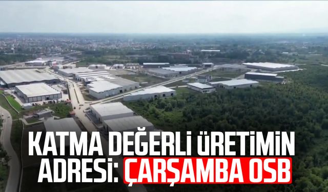 Katma değerli üretimin adresi: Çarşamba OSB