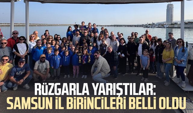 Rüzgarla yarıştılar: Samsun il birincileri belli oldu