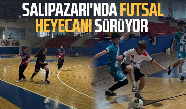 Salıpazarı'nda futsal heyecanı sürüyor