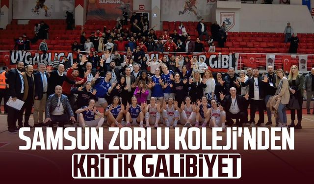 Samsun Zorlu Koleji'nden kritik galibiyet