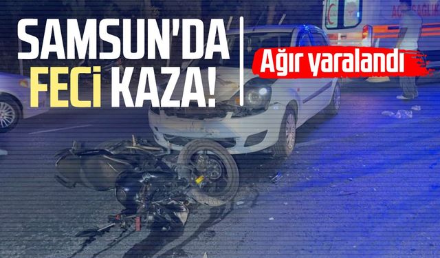 Samsun'da feci kaza! Mertcan Akgöz ağır yaralandı