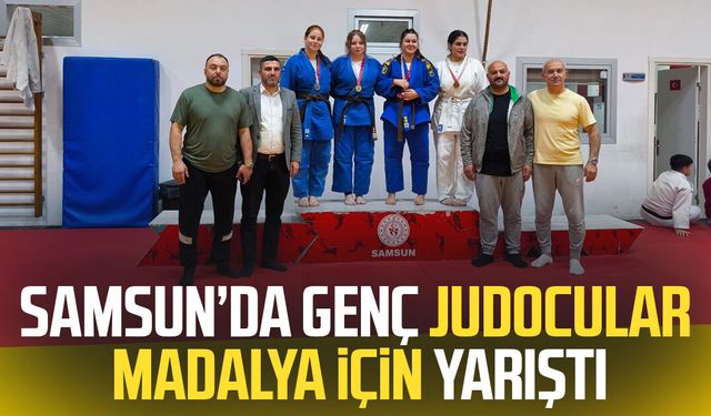 Samsun’da genç judocular madalya için yarıştı