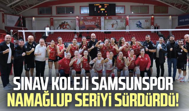 Sınav Koleji Samsunspor namağlup seriyi sürdürdü!