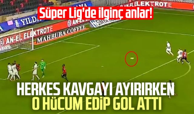 Süper Lig'de ilginç anlar! Hakem golü verdi