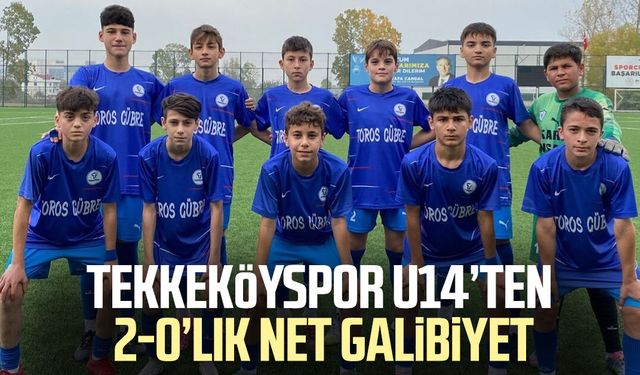 Tekkeköyspor U14’ten 2-0’lık net galibiyet
