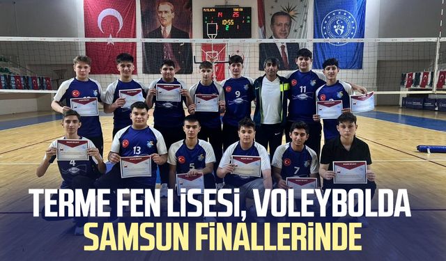 Terme Fen Lisesi, voleybolda Samsun finallerinde