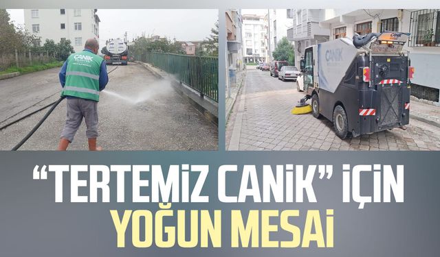 “Tertemiz Canik” için yoğun mesai