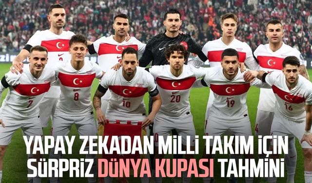 Yapay zekadan Milli Takım için sürpriz Dünya Kupası tahmini