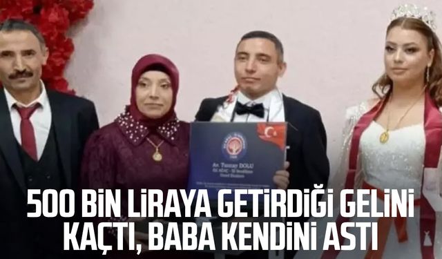500 bin liraya getirdiği gelini kaçtı, baba kendini astı