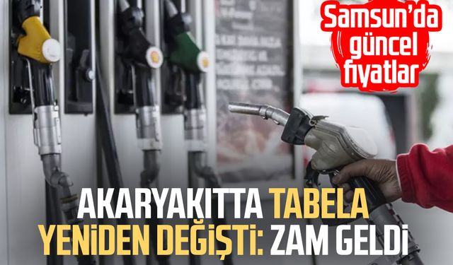 Akaryakıtta tabela yeniden değişti: Zam geldi