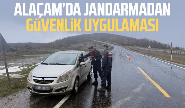 Alaçam’da jandarmadan güvenlik uygulaması