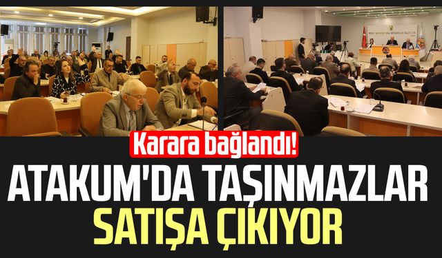 Atakum'da taşınmazlar satışa çıkıyor: Karara bağlandı!