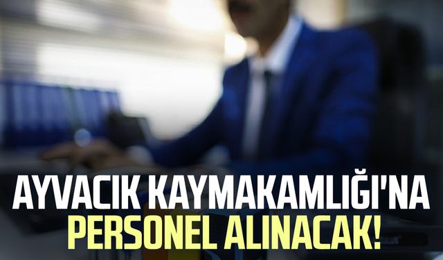 Ayvacık Kaymakamlığı'na personel alınacak!