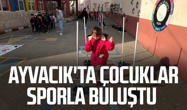 Ayvacık'ta çocuklar sporla buluştu