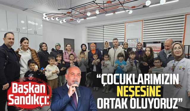 Başkan İbrahim Sandıkçı: “Çocuklarımızın neşesine ortak oluyoruz”