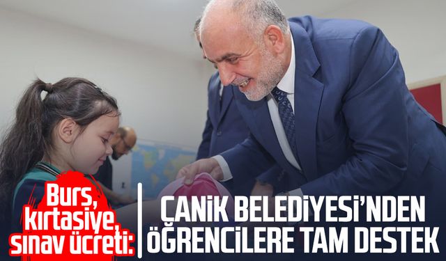 Burs, kırtasiye, sınav ücreti: Canik Belediyesi’nden öğrencilere tam destek