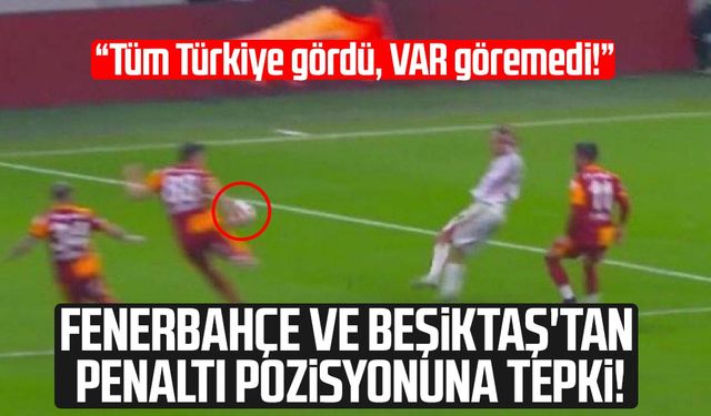 Fenerbahçe ve Beşiktaş'tan penaltı pozisyonuna tepki!