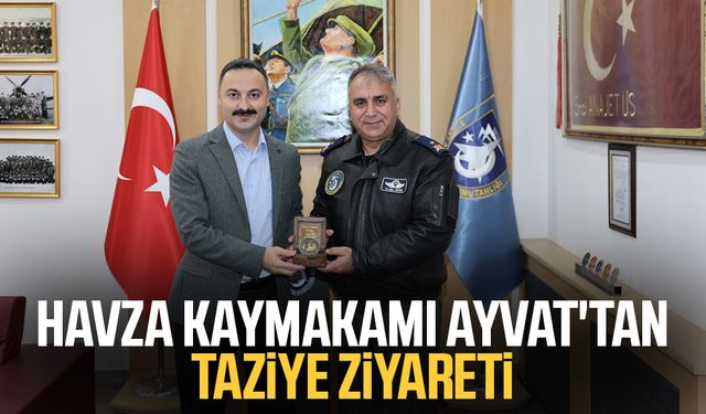 Havza Kaymakamı Mustafa Ayvat'tan taziye ziyareti