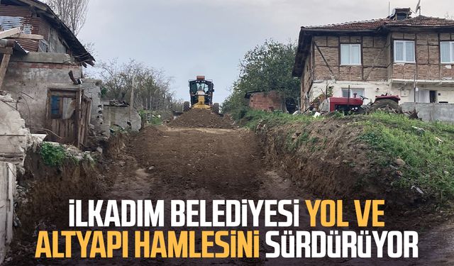 İlkadım Belediyesi yol ve altyapı hamlesini sürdürüyor