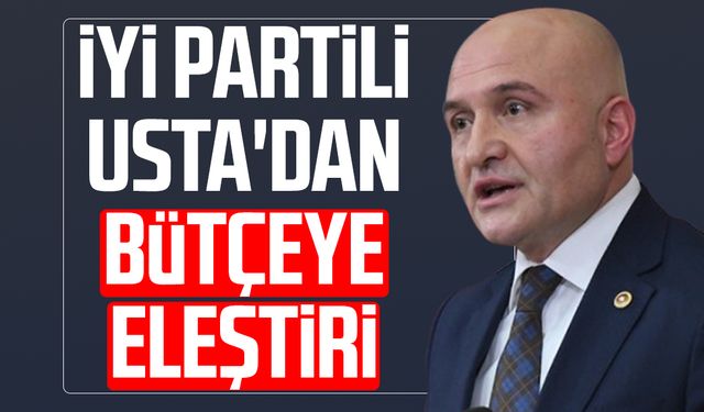İYİ Partili Erhan Usta'dan bütçeye eleştiri