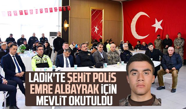 Ladik'te şehit polis Emre Albayrak için mevlit okutuldu
