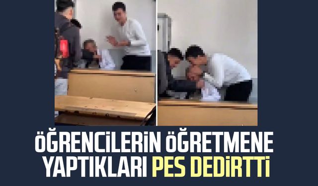 Öğrencilerin öğretmene yaptıkları pes dedirtti