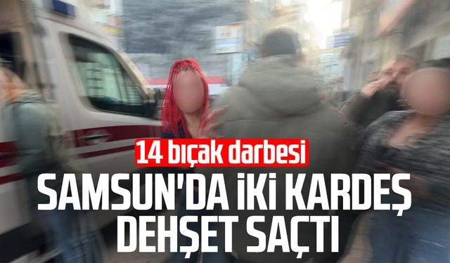 Samsun'da iki kardeş dehşet saçtı: 14 bıçak darbesi