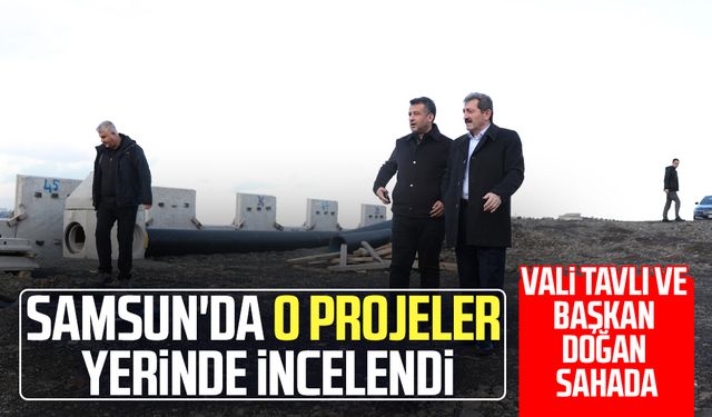 Samsun'da o projeler yerinde incelendi