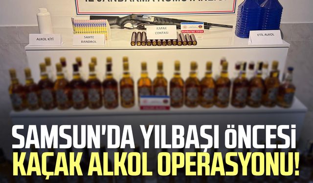 Samsun'da yılbaşı öncesi kaçak alkol operasyonu!