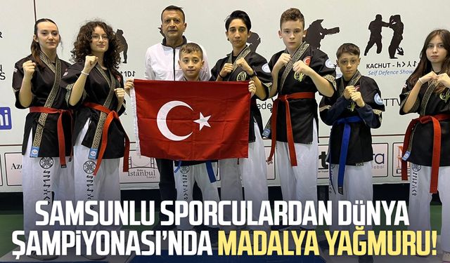 Samsunlu sporculardan Dünya Şampiyonası'nda madalya yağmuru!