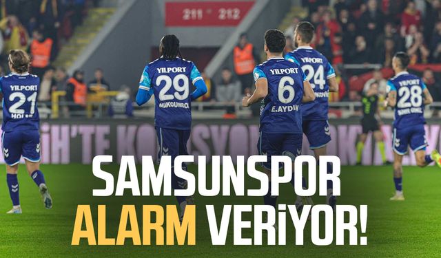 Samsunspor alarm veriyor: Telafi arayışı