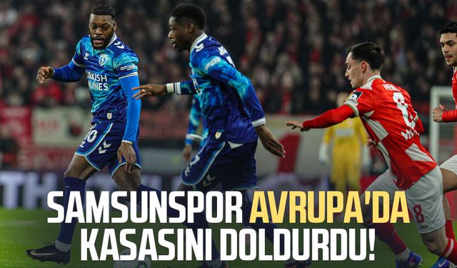 Samsunspor Avrupa'da kasasını doldurdu!
