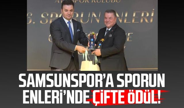 Samsunspor’a Sporun Enleri’nde çifte ödül!