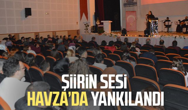 Şiirin sesi Havza’da yankılandı