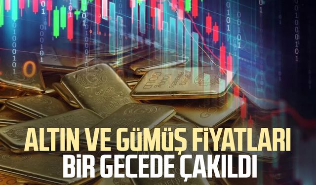 Altın ve gümüş fiyatları bir gecede çakıldı