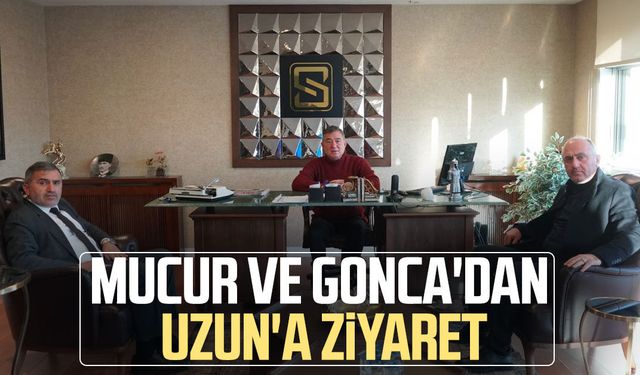 Başkan Burhan Mucur ve Ahmet Gonca'dan SMG'ye ziyaret