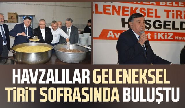 Havzalılar Samsun’da geleneksel tirit sofrasında buluştu