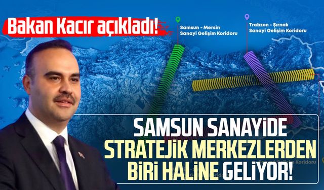 Samsun sanayide stratejik merkezlerden biri haline geliyor!
