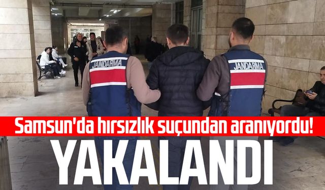 Samsun'da 15 yıl hapis cezası var! Hırsızlık suçlusu yakalandı