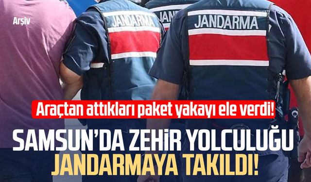 Samsun’da zehre darbe! Jandarma yakaladı
